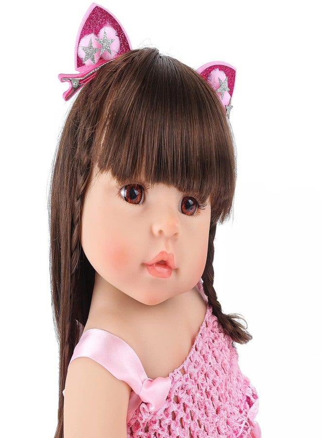 CHAREX Reborn Baby Dolls Silicone Full Body Handmade Realistic Lifelike Toddler/Newborn Dolls Girl, Waterproof Bath Dolls for Age 3+,Christmas Reborn Gift Set, 18 Inch - Image 3